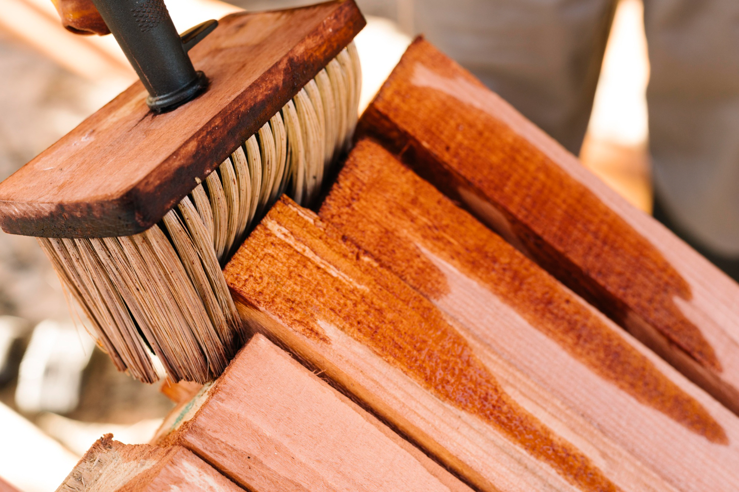 Wood deck restoration