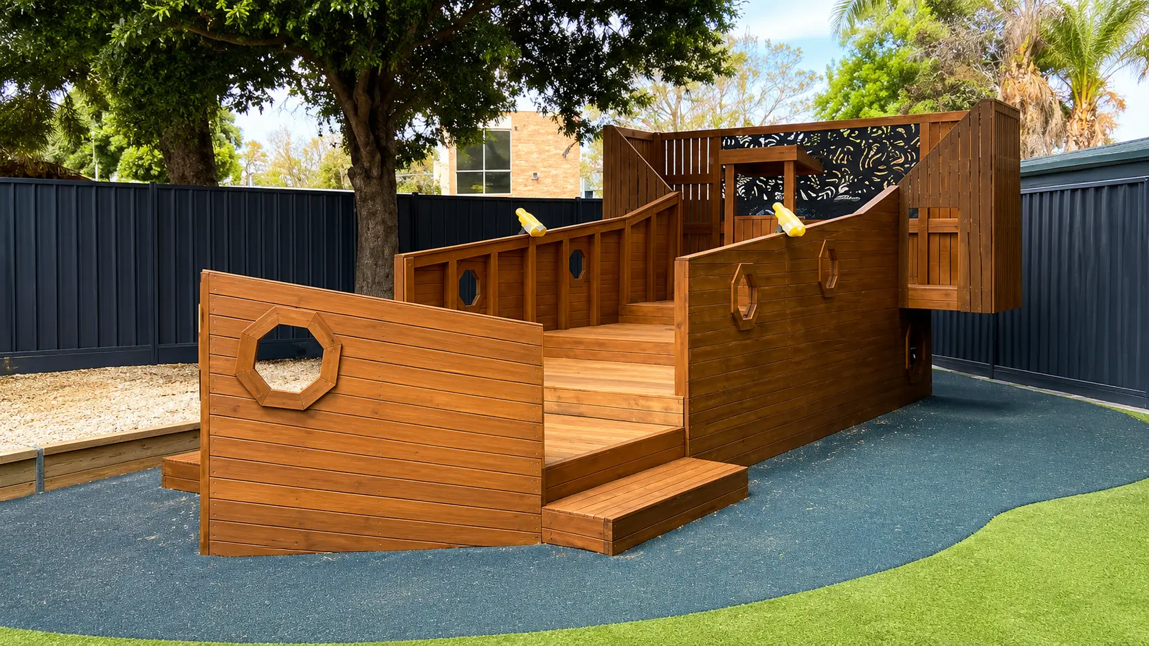 image of beautifully restored timber deck in Bayside Melbourne